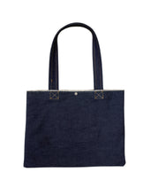 Carica l'immagine nel visualizzatore di Gallery, Borsa tote bag handcrafted in denim raw 13 once by Pelorosso