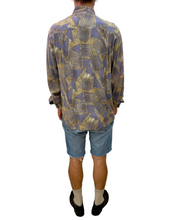 Carica l'immagine nel visualizzatore di Gallery, Camicia fantasia in viscosa vintage taglia L