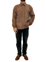 Carica l'immagine nel visualizzatore di Gallery, Camicia a quadri misto lana vintage taglia L