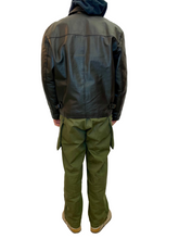 Carica l'immagine nel visualizzatore di Gallery, Giacca biker in vera pelle vintage taglia M