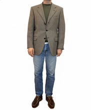 Carica l'immagine nel visualizzatore di Gallery, Blazer Vintage 3 Bottoni in Micro Pied de Poule di Lana taglia 50