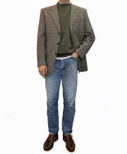 Carica l'immagine nel visualizzatore di Gallery, Blazer Vintage 3 Bottoni in Micro Pied de Poule di Lana taglia 50