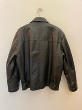 Carica l'immagine nel visualizzatore di Gallery, Giacca biker in vera pelle vintage taglia M