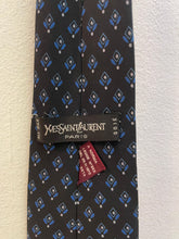 Carica l'immagine nel visualizzatore di Gallery, Cravatta YSL Yves Saint Laurent seta vintage