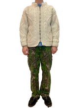 Carica l'immagine nel visualizzatore di Gallery, Maglione con zip handknitted vintage taglia M