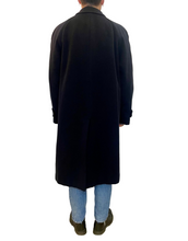 Carica l'immagine nel visualizzatore di Gallery, Cappotto blu lana manica raglan vintage taglia 52