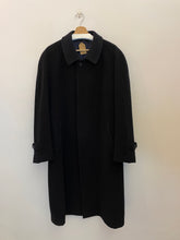 Carica l'immagine nel visualizzatore di Gallery, Cappotto blu lana e cashmere manica raglan vintage taglia 52