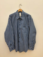 Carica l&#39;immagine nel visualizzatore di Gallery, Camicia Righe vintage blu/bianca/azzurra tg. L
