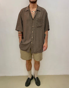 Camicia geometrica viscosa vintage taglia XXL