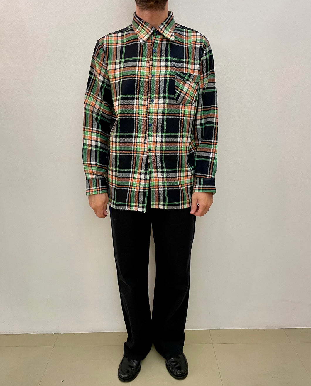 Camicia a quadri in flanella vintage taglia M