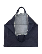 Carica l&#39;immagine nel visualizzatore di Gallery, Maxi shopper handcrafted in denim raw 13 once by pelorosso
