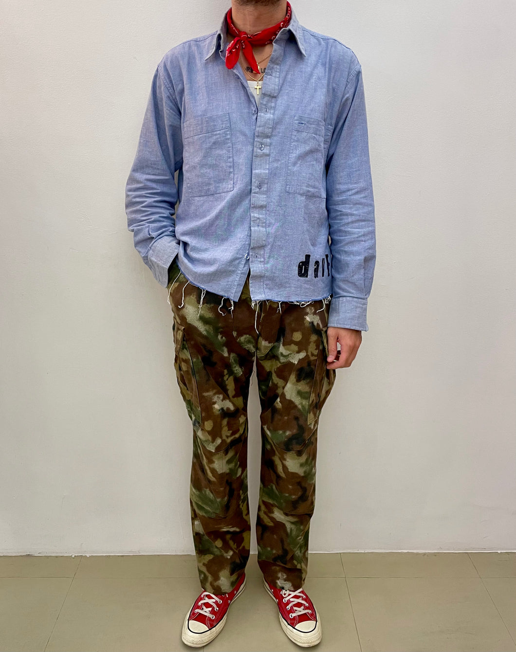 Pantalone cargo battaglione San Marco italian navy vintage taglia L