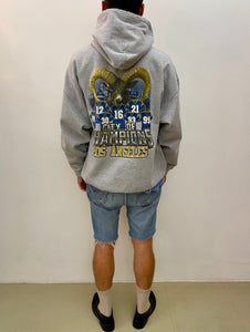 Felpa con cappuccio vintage Los Angeles taglia XL