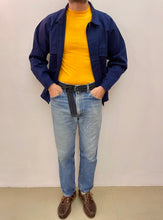 Carica l&#39;immagine nel visualizzatore di Gallery, Cintura handcrafted in denim raw 13 once con ganci in metallo satinato
