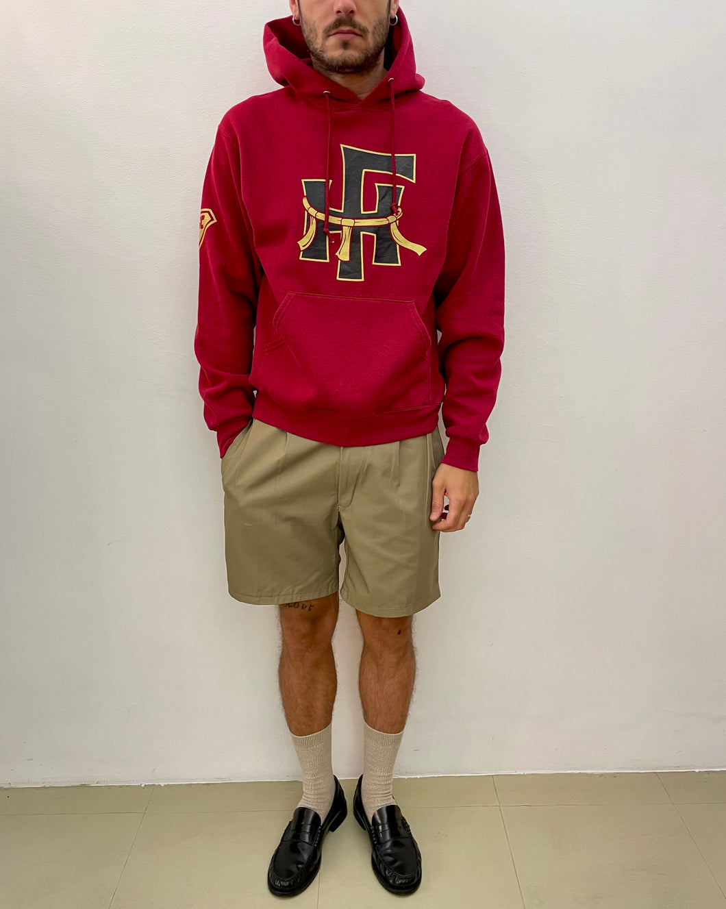 Felpa college americana vintage taglia M