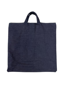 Maxi shopper handcrafted in denim raw 13 once by pelorosso