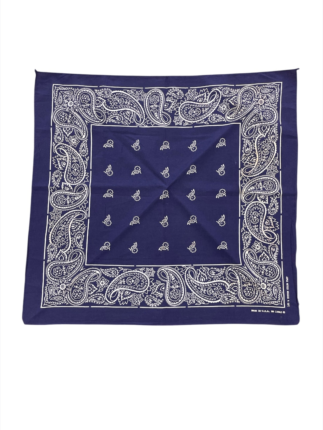 Bandana blu/viola Made in usa vintage