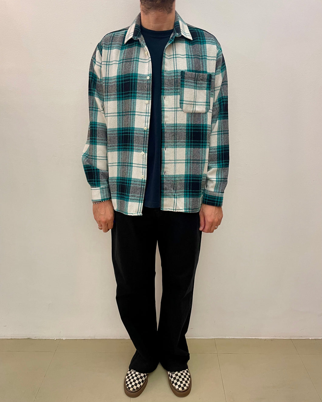 Camicia in flanella a quadri vintage taglia M