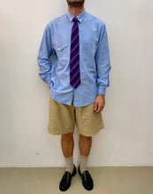 Carica l&#39;immagine nel visualizzatore di Gallery, Camicia workwear chambray vintage taglia L

