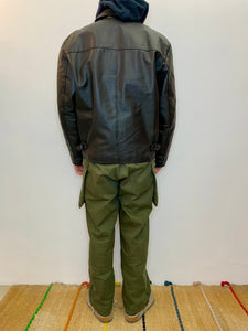 Giacca biker in vera pelle vintage taglia M