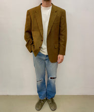Carica l&#39;immagine nel visualizzatore di Gallery, Blazer senape in cashmere vintage taglia L
