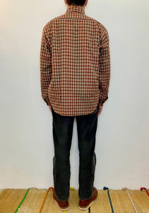 Camicia a quadri misto lana vintage taglia L