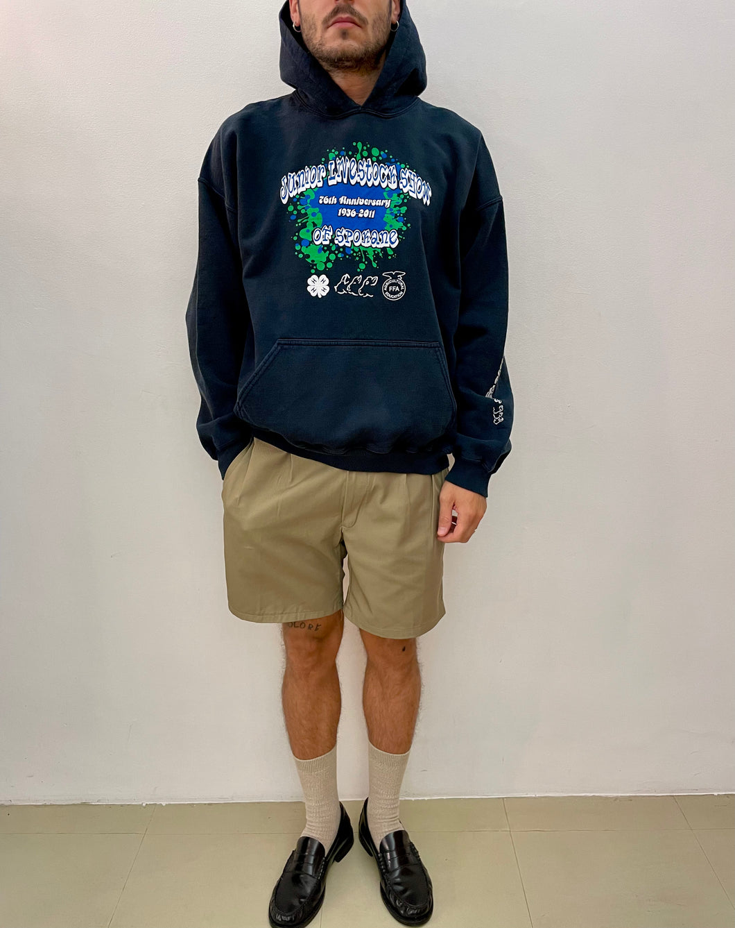 Felpa college americana vintage taglia XL