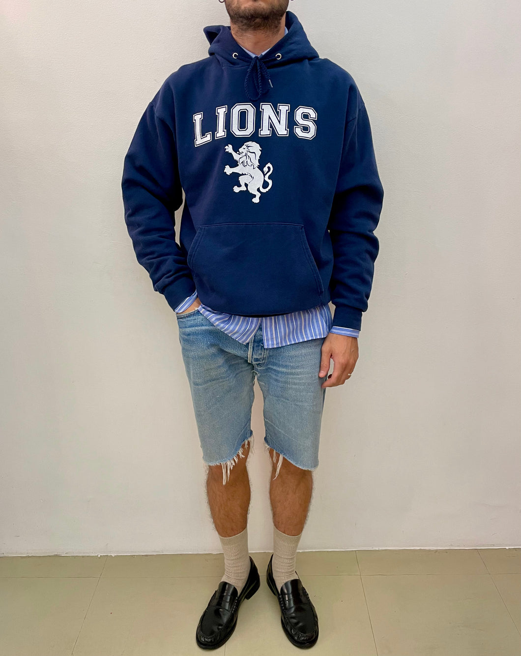 Felpa college Lions university vintage taglia L