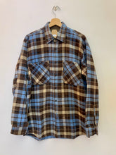 Carica l&#39;immagine nel visualizzatore di Gallery, Camicia a quadri in flanella vintage taglia L
