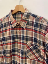 Carica l&#39;immagine nel visualizzatore di Gallery, Camicia a quadri crop taglio vivo vintage taglia unica
