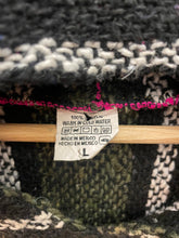 Carica l&#39;immagine nel visualizzatore di Gallery, Felpa baja hoodie messicana surfisti vintage taglia L
