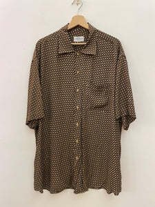 Camicia geometrica viscosa vintage taglia XXL