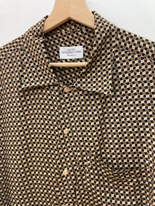 Camicia geometrica viscosa vintage taglia XXL