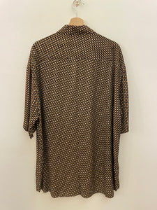 Camicia geometrica viscosa vintage taglia XXL