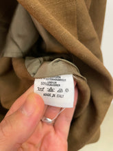 Carica l&#39;immagine nel visualizzatore di Gallery, Blazer due bottoni misto lino marrone vintage taglia M
