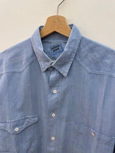 Carica l&#39;immagine nel visualizzatore di Gallery, Camicia workwear chambray vintage taglia L
