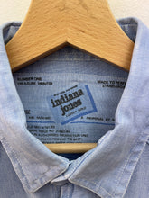 Carica l&#39;immagine nel visualizzatore di Gallery, Camicia workwear chambray vintage taglia L
