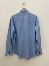 Carica l&#39;immagine nel visualizzatore di Gallery, Camicia workwear chambray vintage taglia L
