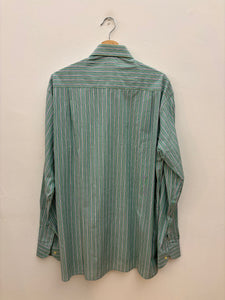 Camicia righe vintage verde tg. L