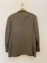Carica l&#39;immagine nel visualizzatore di Gallery, Blazer Vintage 3 Bottoni in Micro Pied de Poule di Lana taglia 50
