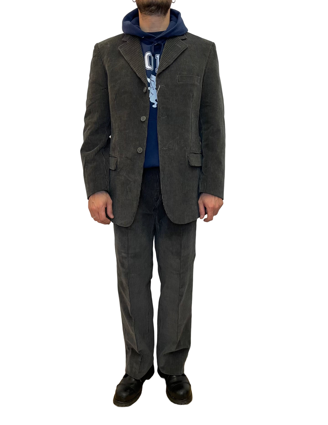 Completo in velluto a coste vintage Renato Balestra taglia 52