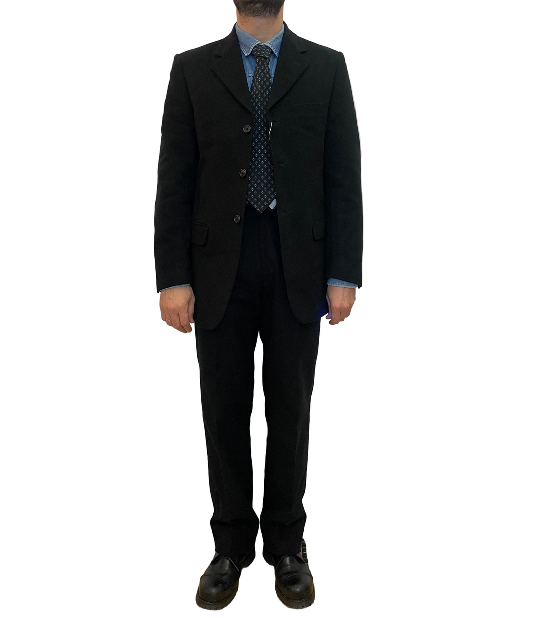 Completo vintage R e n a t o B a l e s t r a velluto liscio taglia 48