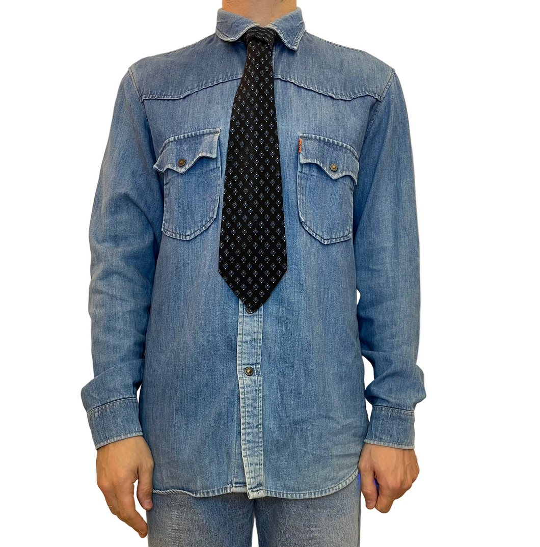 Cravatta YSL Yves Saint Laurent seta vintage