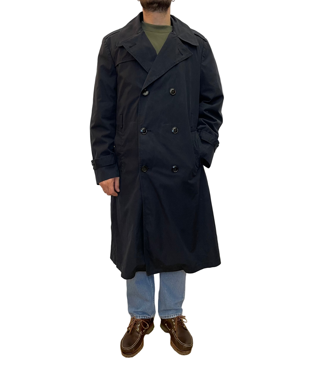 Trench Militare Esercito Americano Vintage - Taglia XL