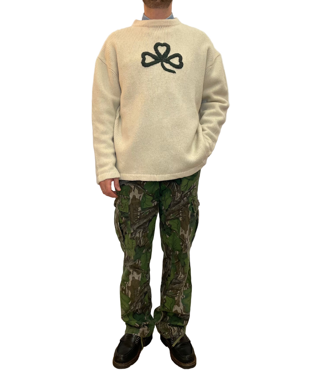 Maglione irlandese 100% lana merino vintage taglia XXL