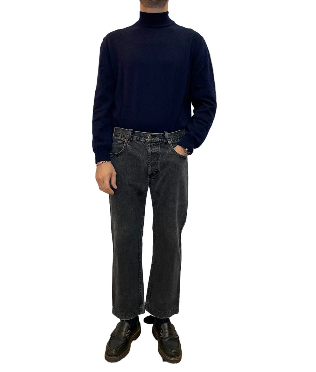 Jeans Lee Riders grigi vintage taglia 34