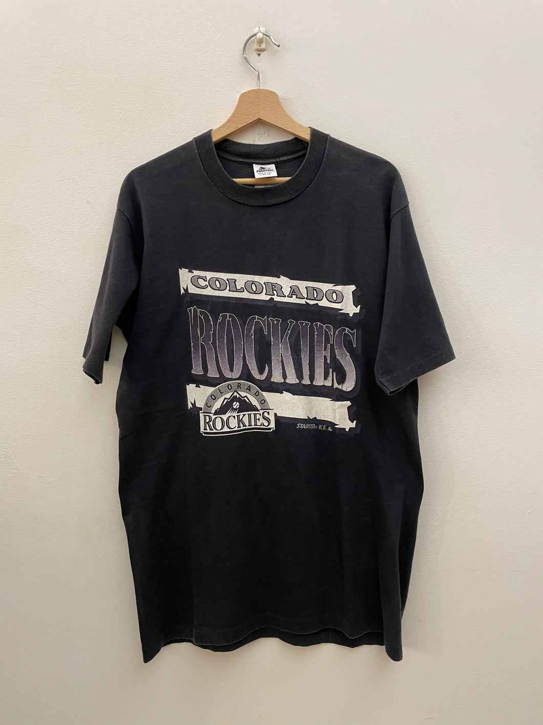 T shirt Colorado Rockies starter vintage taglia L