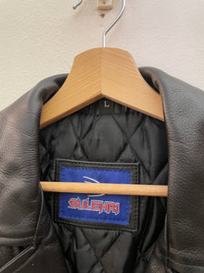 Chiodo in pelle vintage deadstock taglia L