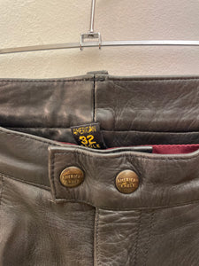 Pantalone in pelle cinque tasche vintage taglia 32