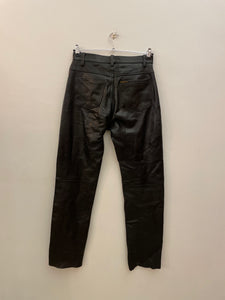 Pantalone in pelle cinque tasche vintage taglia 32